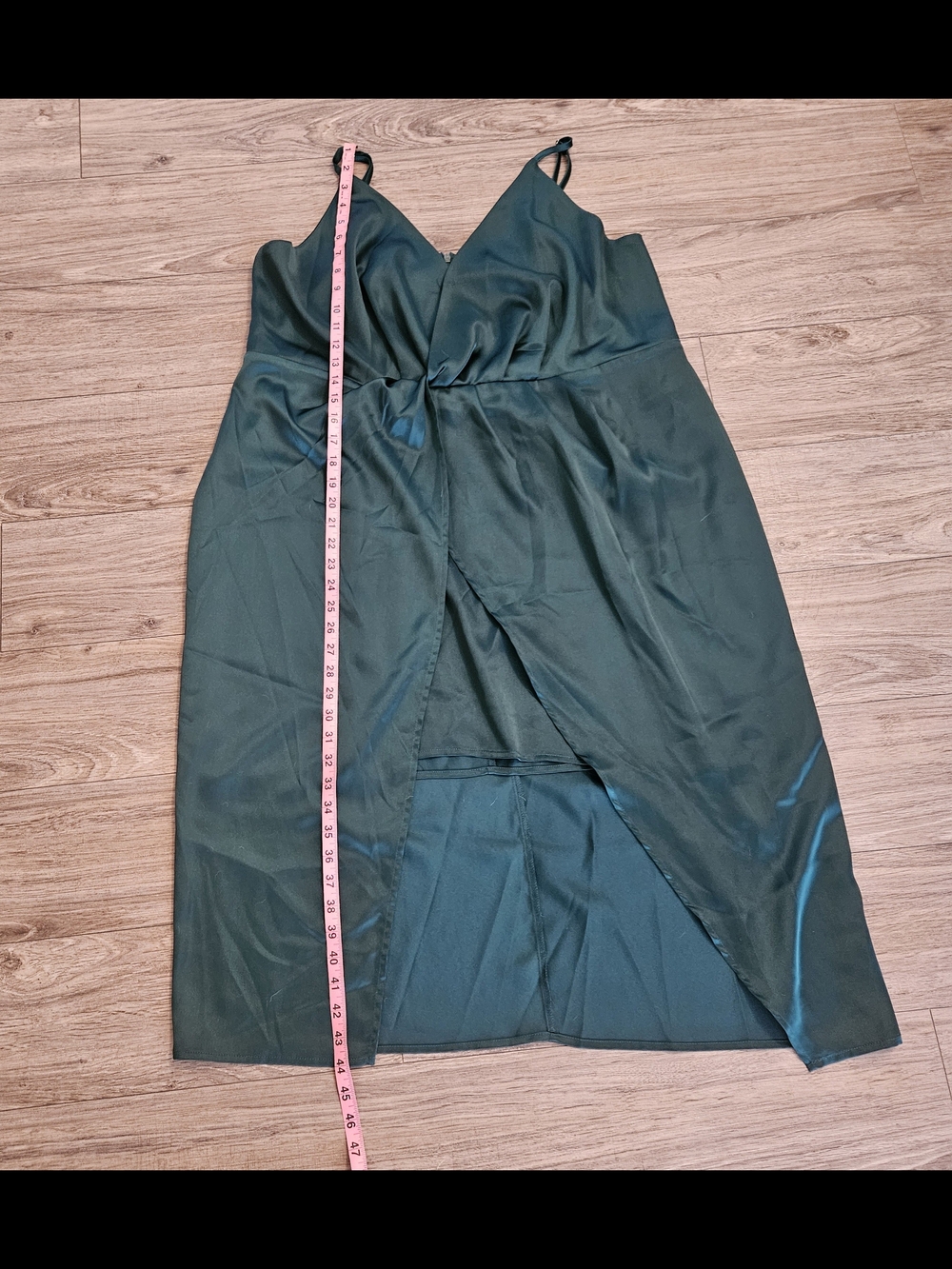 Cider Dark Green‎ Satin Midi Dress Size 3XL - Picture 6 of 8